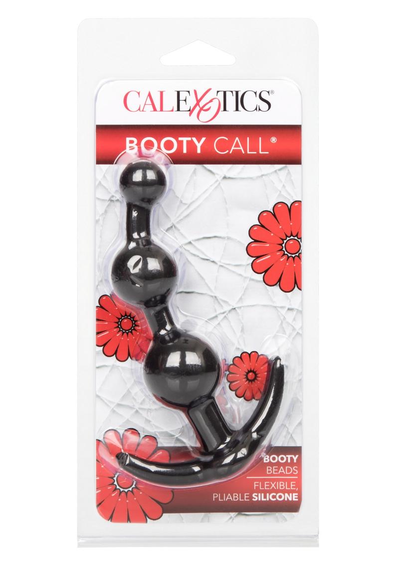 Booty Call Booty Beads Silicone Anal Beads - Black