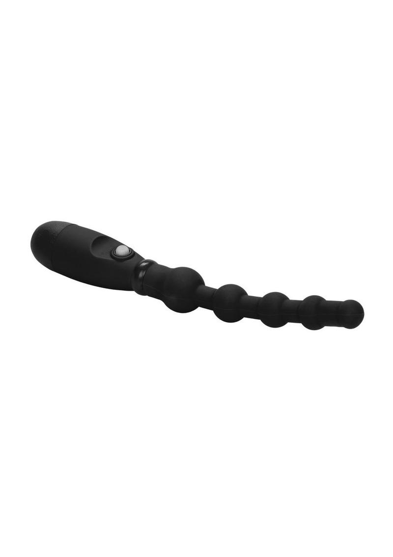 Booty Call Booty Flexer Silicone Beaded Butt Plug - Black