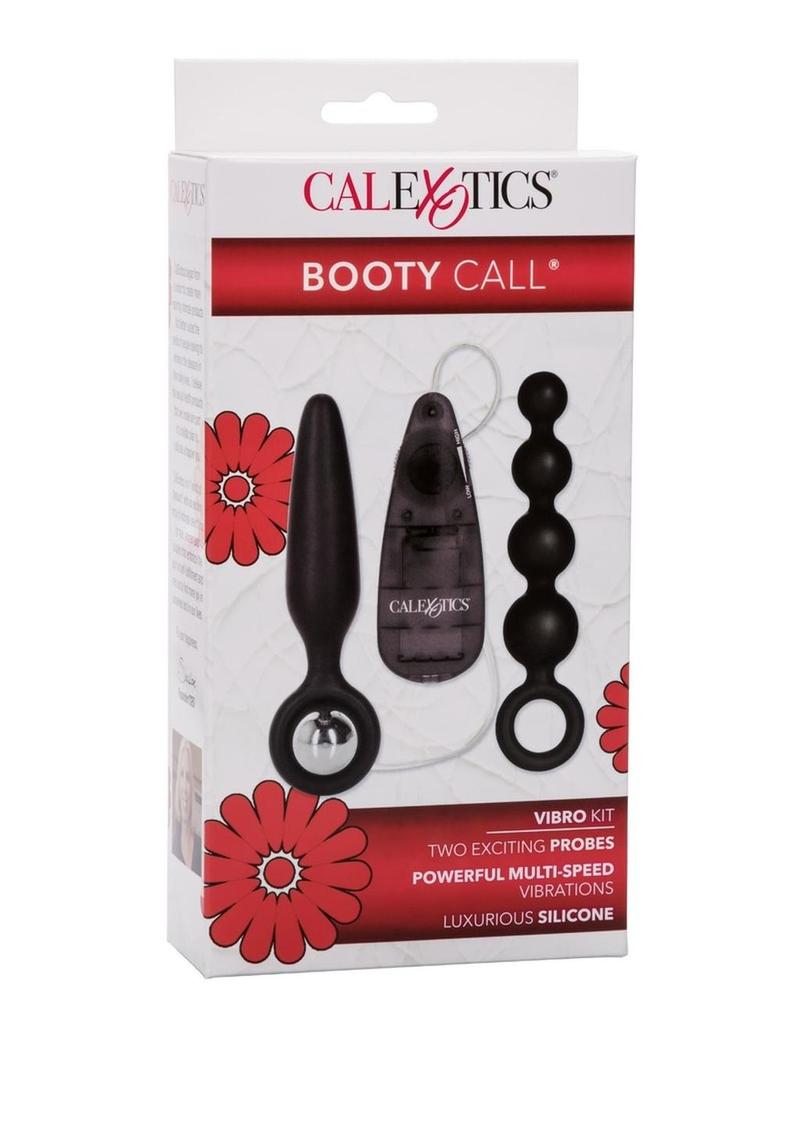 Booty Call Booty Vibro Kit Silicone Vibrating Butt Plug and Anal Beads