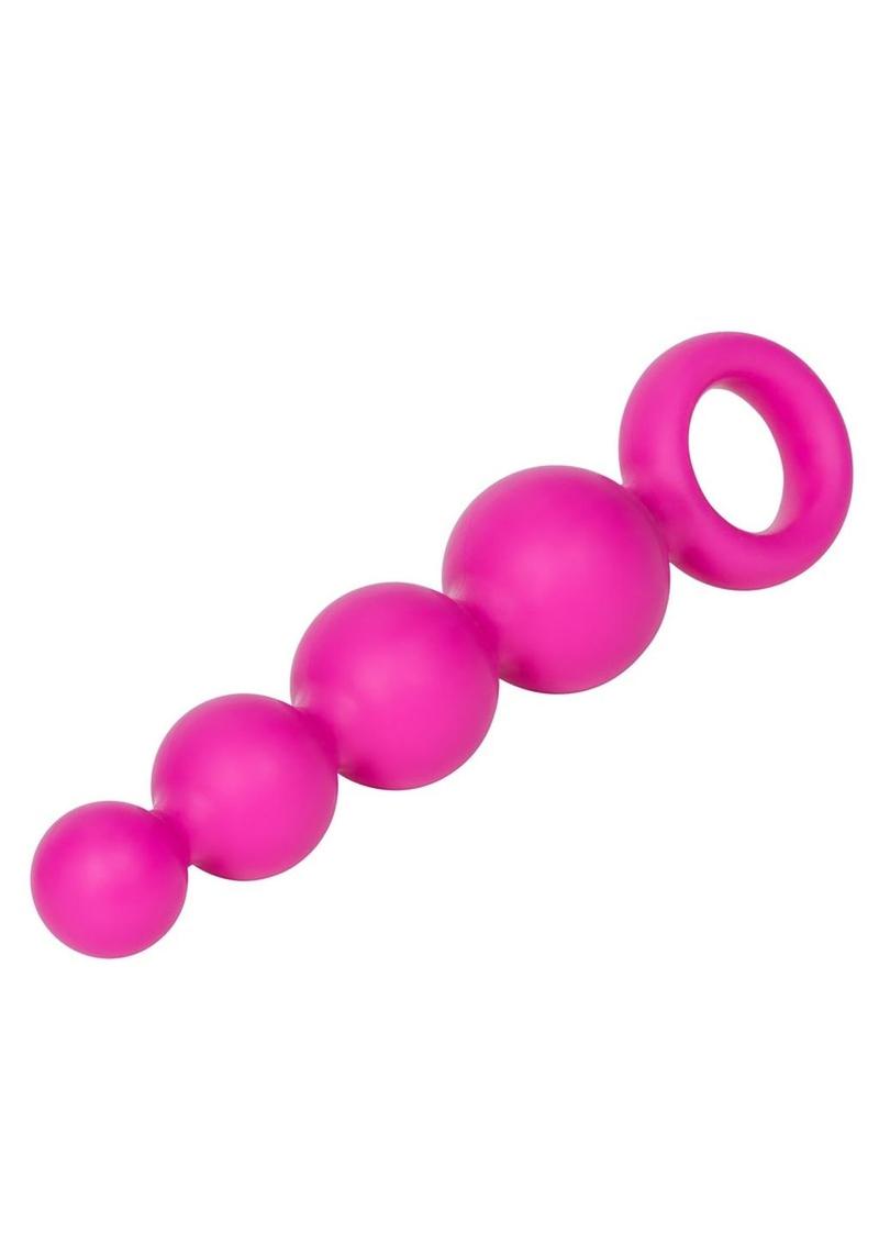 Booty Call Booty Vibro Kit Silicone Vibrating Butt Plug and Anal Beads - Pink