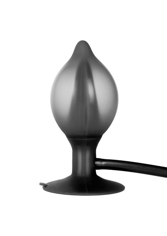 Booty Call Silicone Booty Pumper Butt Plug - Black - Small