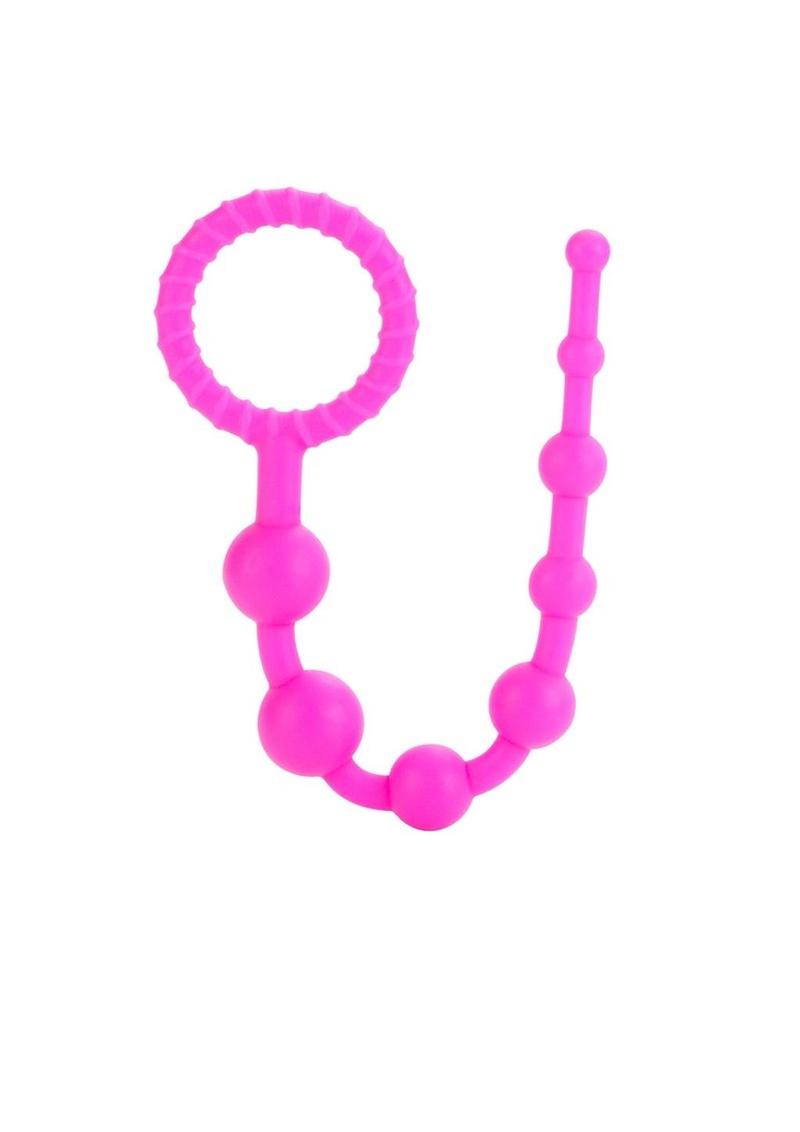 Booty Call X-10 Silicone Anal Beads - Pink