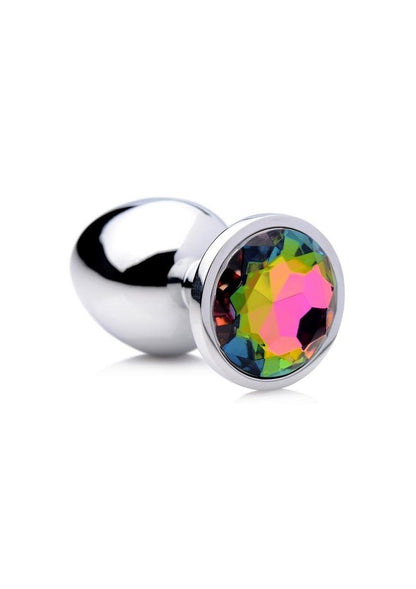 Booty Sparks Rainbow Prism Gem Anal Plug - Multicolor - Large