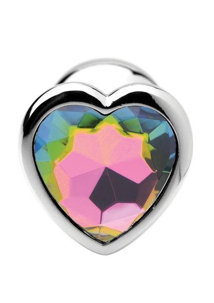 Booty Sparks Rainbow Prism Heart Anal Plug