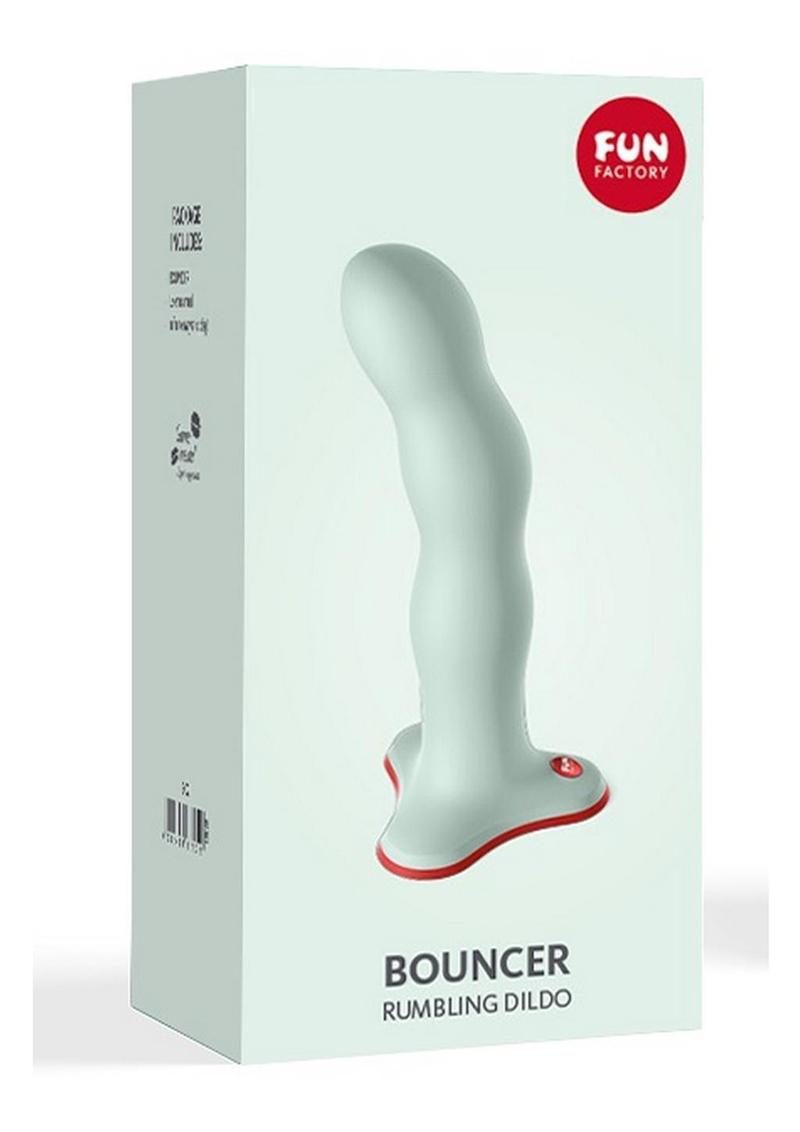 Bouncer Silicone Rumbling Dildo with Weighted Balls