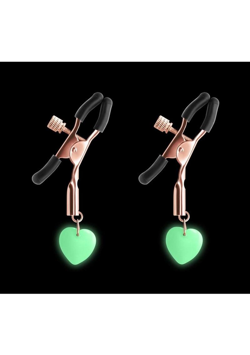 Bound Nipple Clamps G3 Iron - Glow In The Dark/Metal/Rose Gold