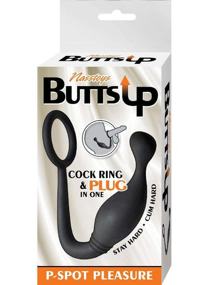 Butts Up P-Spot Pleasure Silicone Anal Plug and Cock Ring