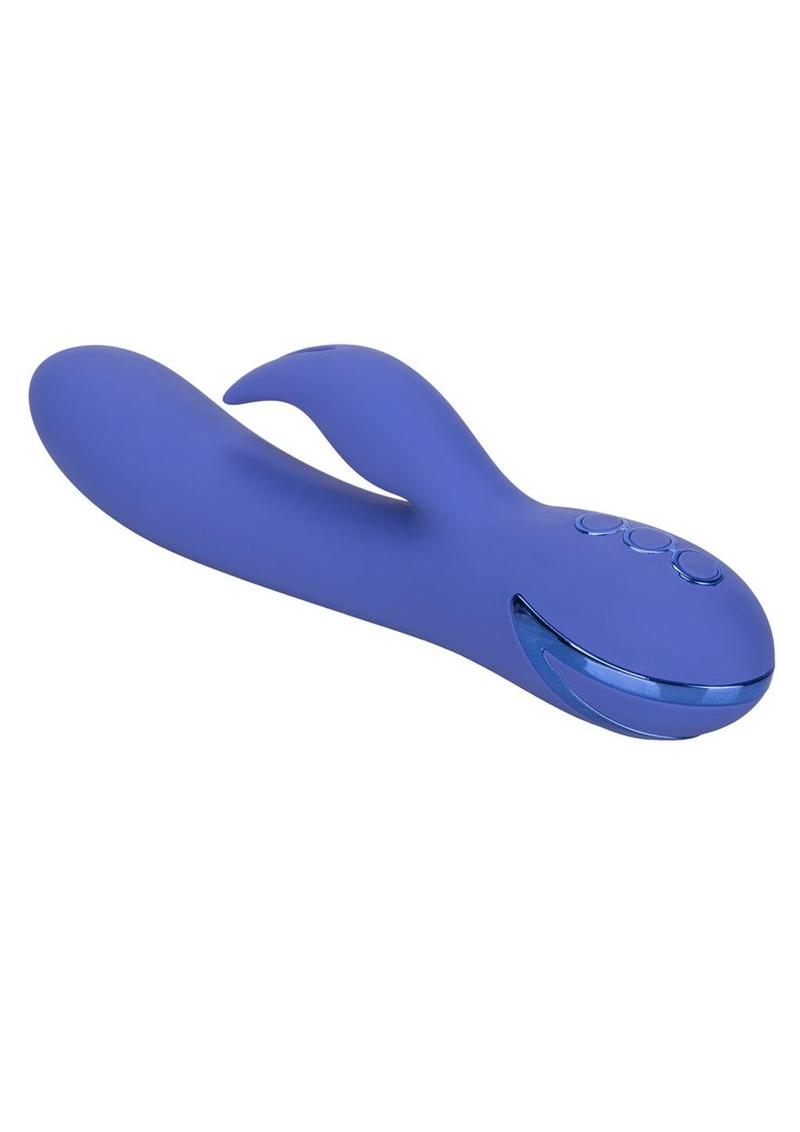 California Dreaming Beverly Hills Bunny Silicone USB Rechargeable Multifunction Waterproof - Blue/Purple