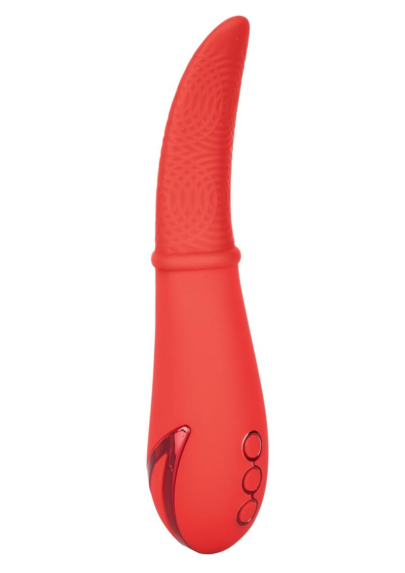 California Dreaming Laguna Beach Lover Rechargeable Silicone Vibrator - Red