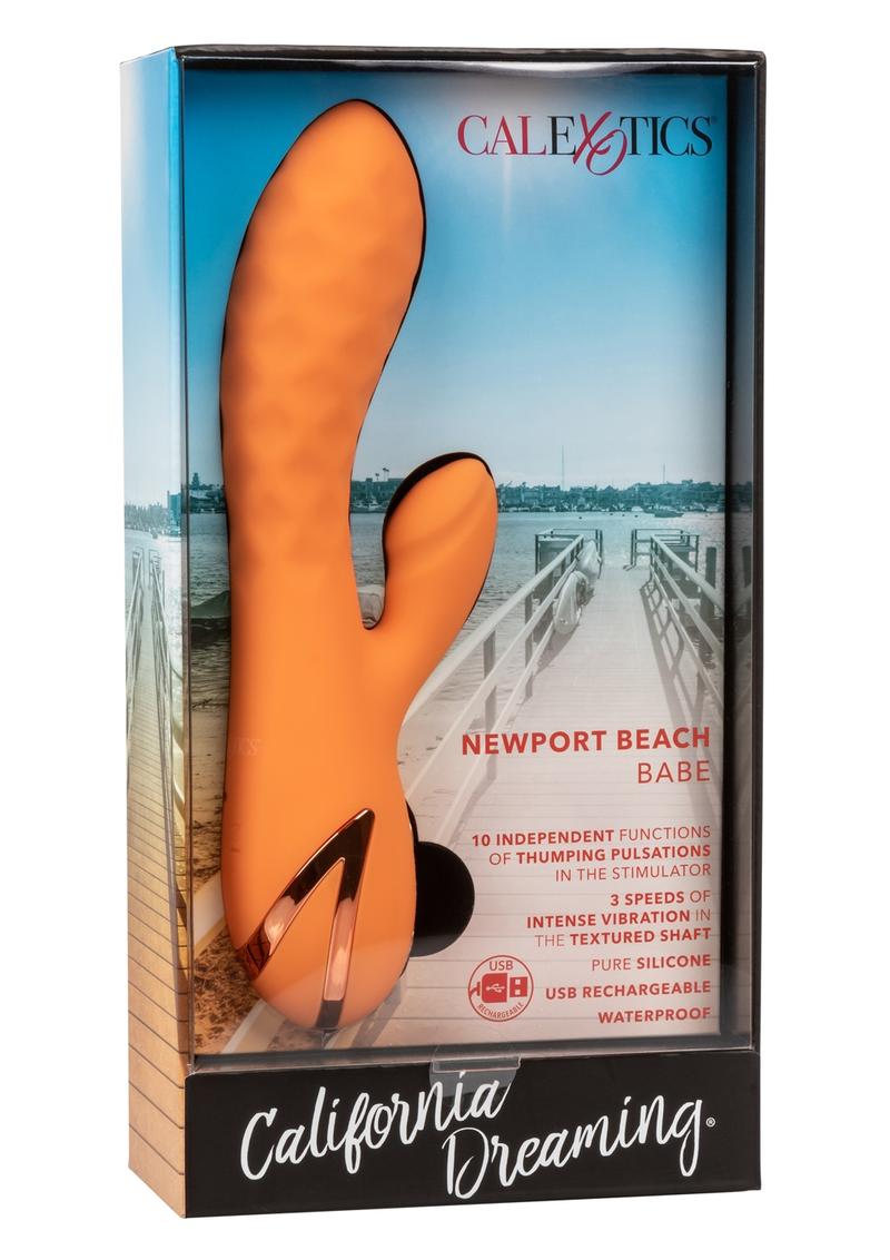 California Dreaming Newport Beach Babe Rechargeable Silicone Thumping Vibrator