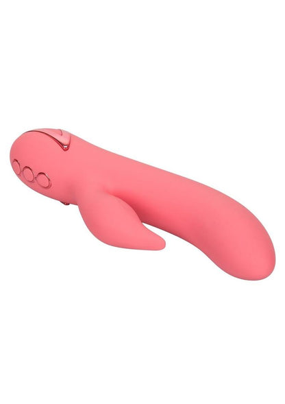 California Dreaming San Francisco Sweetheart Silicone USB Rechargeable Multifunction Vibrator Waterproof - Pink