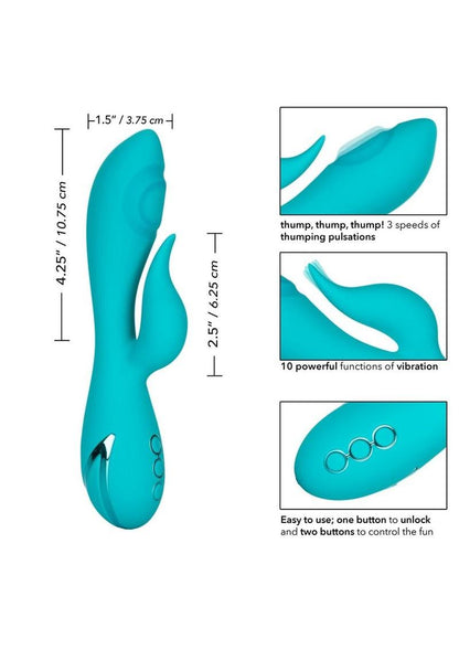 California Dreaming Santa Monica Starlet Rechargeable Silicone Thumping Vibrator