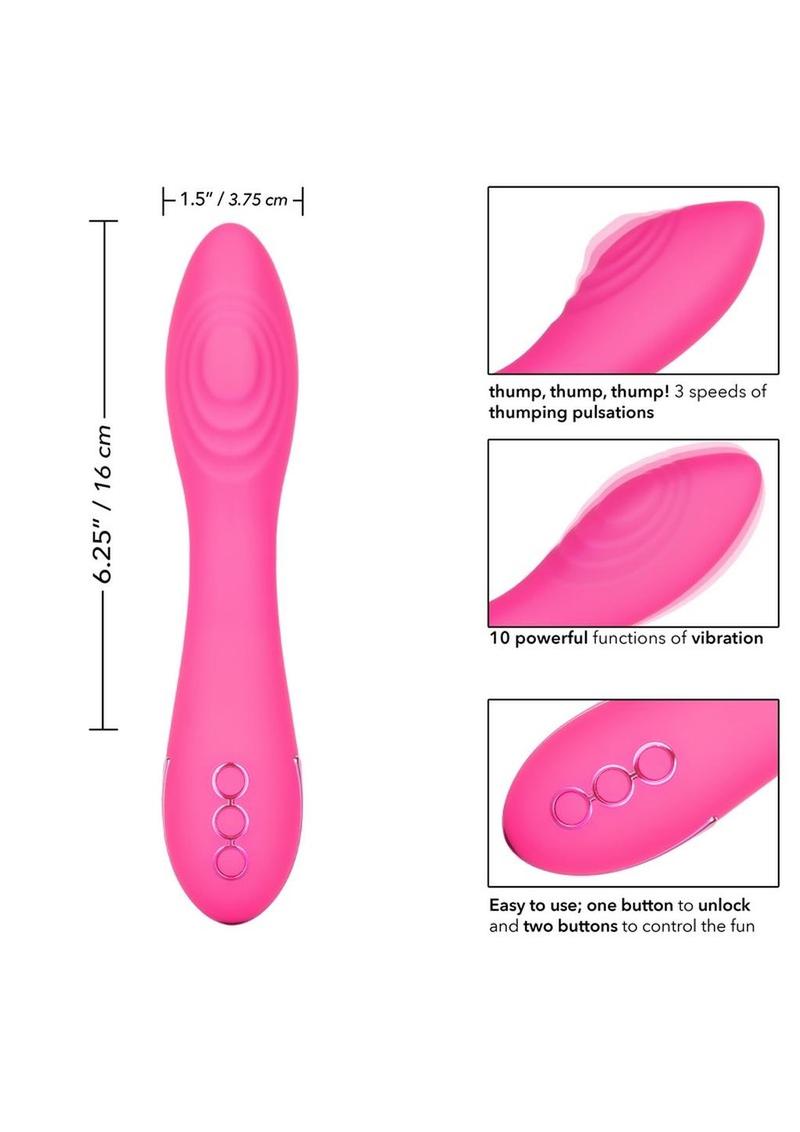 California Dreaming Surf City Centerfold Rechargeable Silicone Vibrator