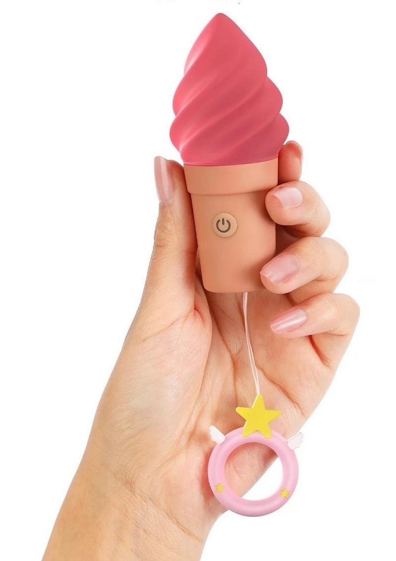 Cand'ice Rechargeable Silicone Clitoral Stimulator - Raspberry Jolly