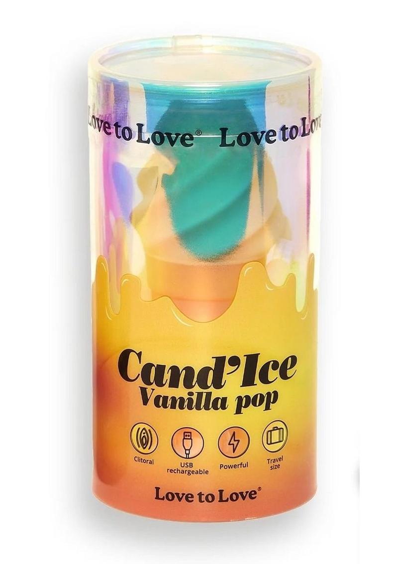 Cand'ice Rechargeable Silicone Clitoral Stimulator - Vanilla Pop