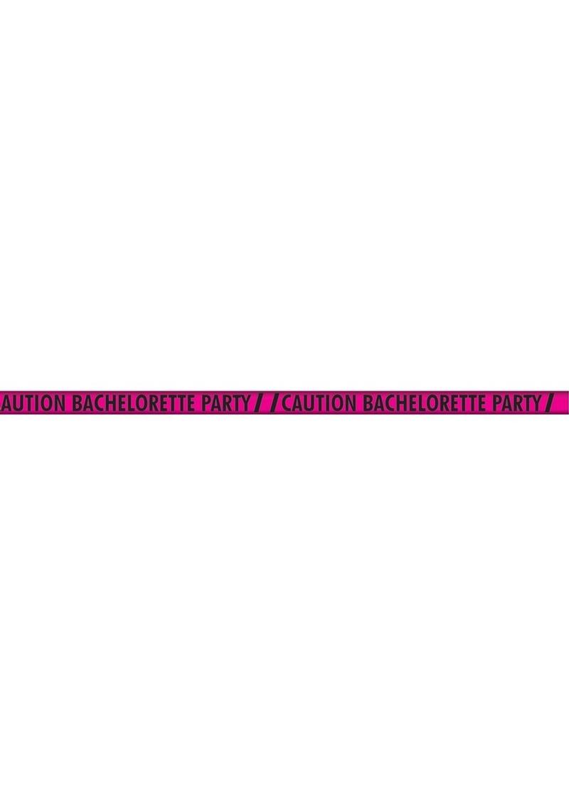 Caution Bachelorette Party Tape - Black/Pink - 100ft