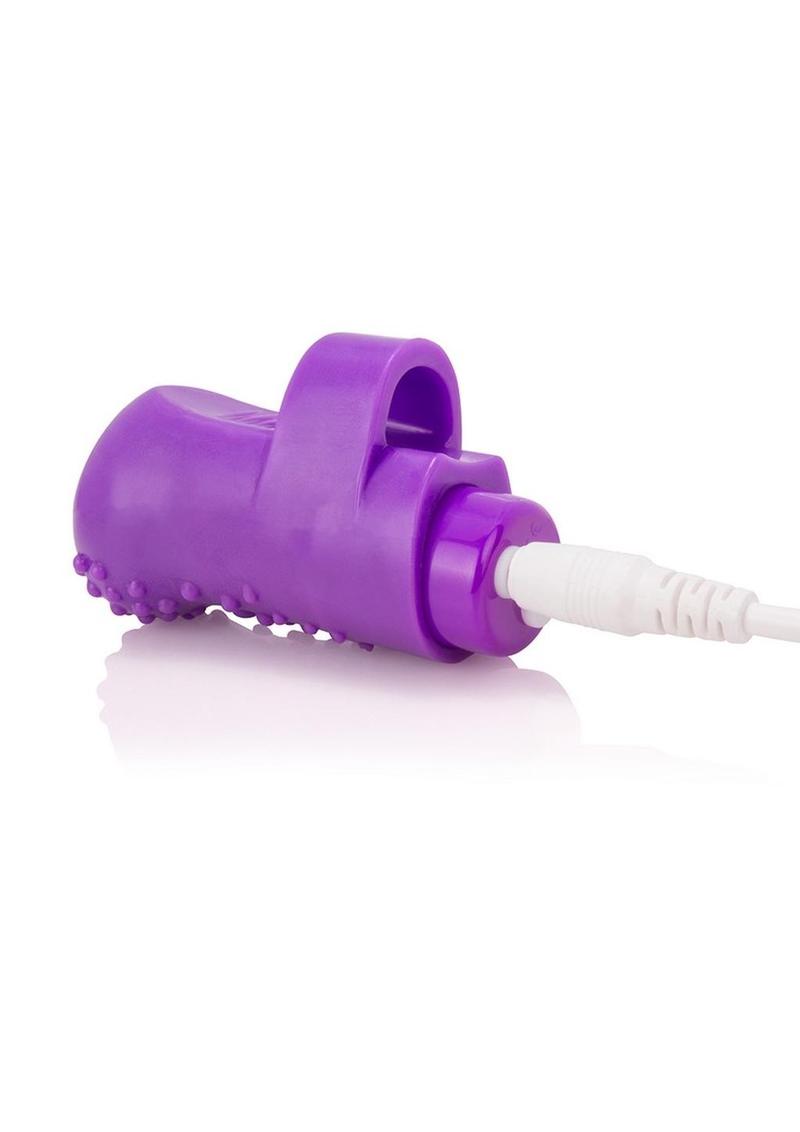 Charged Fing O Rechargeable Finger Mini Vibrator Waterproof - Purple