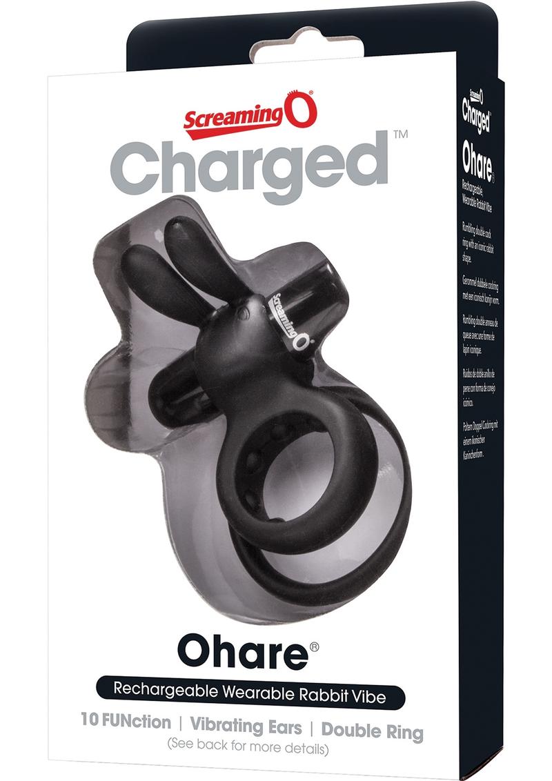 Charged Ohare Rechargeable Silicone Waterproof Rabbit Cock Ring