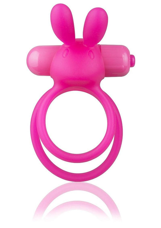 Charged Ohare XL Silicone USB Rechargeable Wearable Rabbit Vibrating Cock Ring Pink (Individual - Pink - XLarge