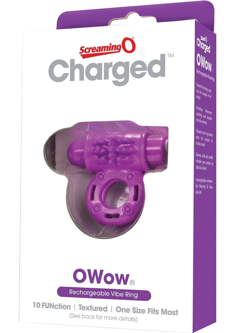 Charged OWOW Rechargeable Vibrating Ring Waterproof