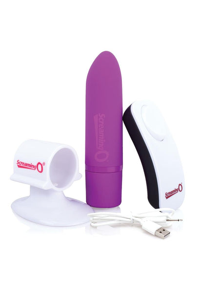 Charged Positive Wireless Remote Control USB Rechargeable Vibe Waterproof - Grape/Purple