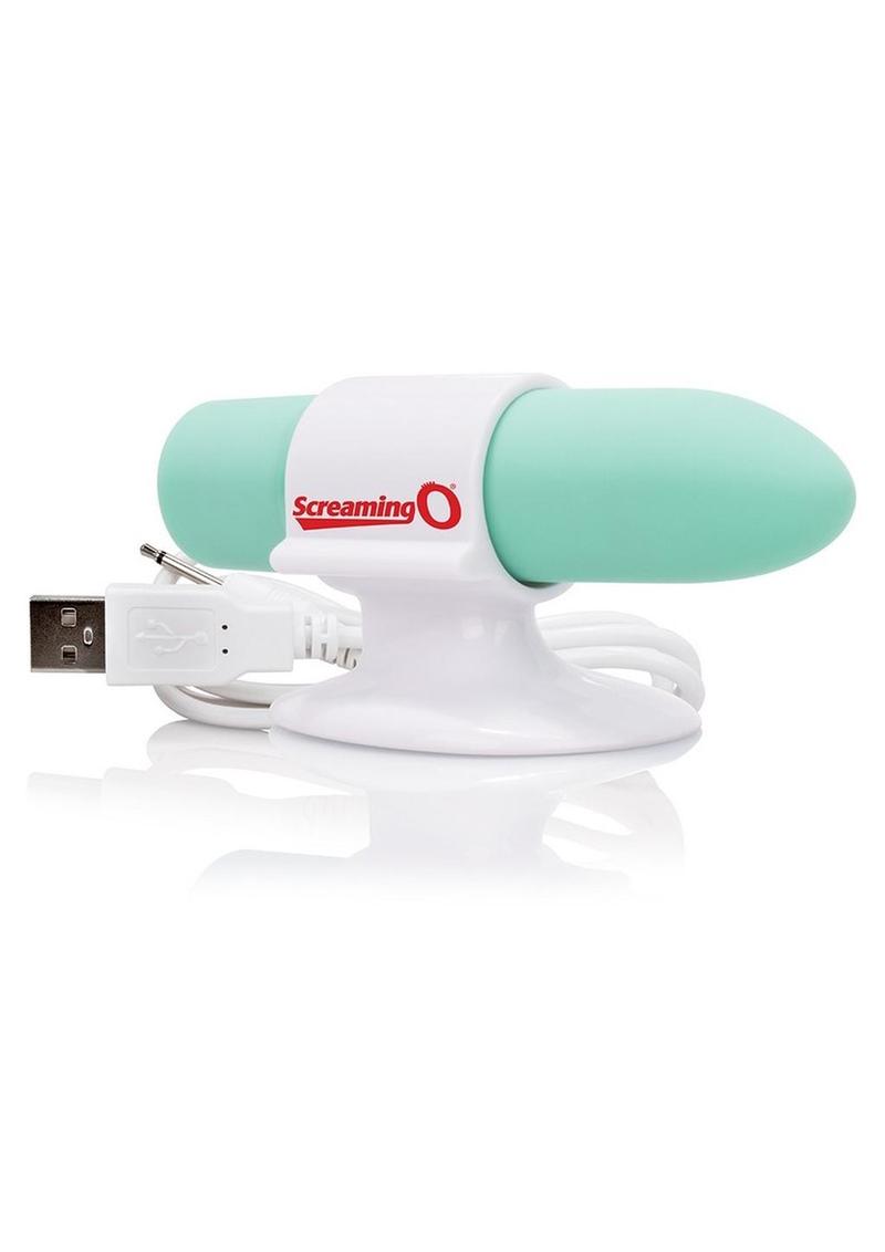 Charged Positive Rechargeable Waterproof Vibrator - Green/Kiwi