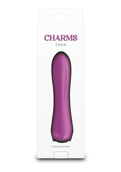 Charms Fern Rechargeable Silicone Mini Vibrator - Purple