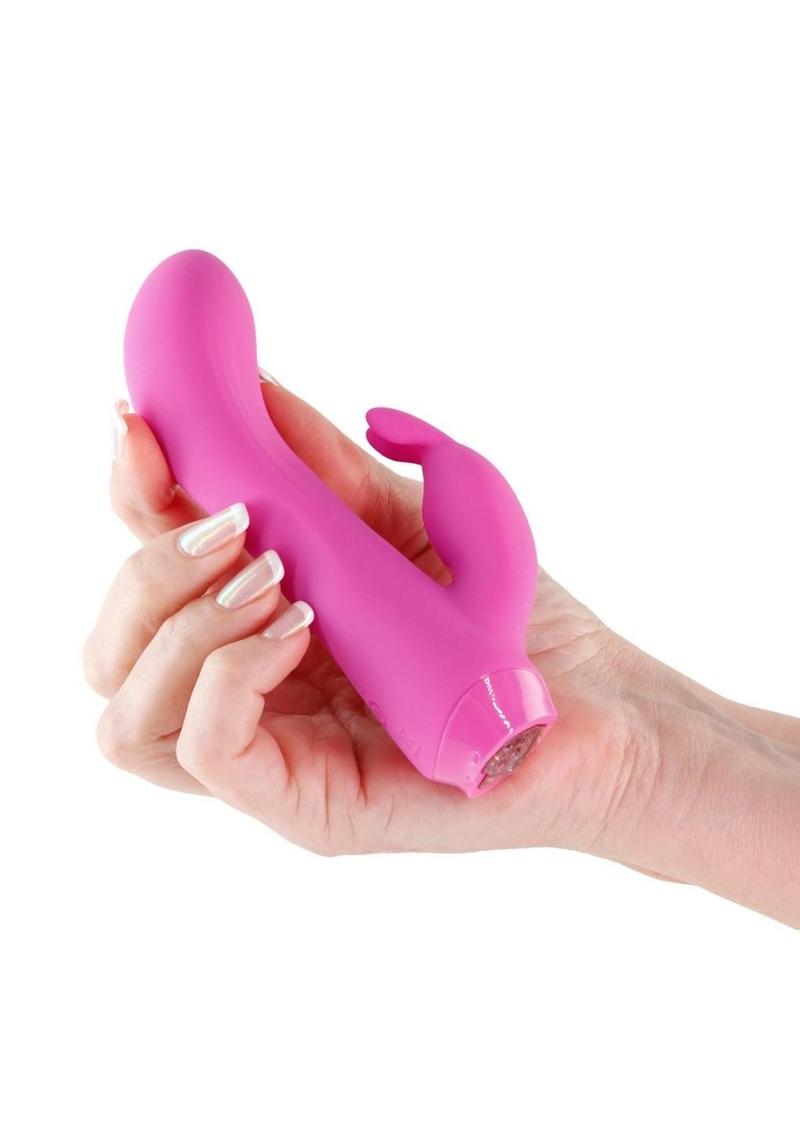 Charms Ivy Rechargeable Silicone Rabbit Vibrator - Magenta/Pink