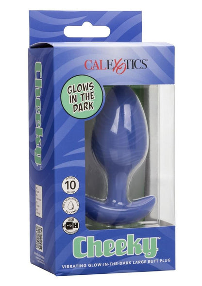 Cheeky Rechargeable Silicone Glow In The Dark Butt Plug