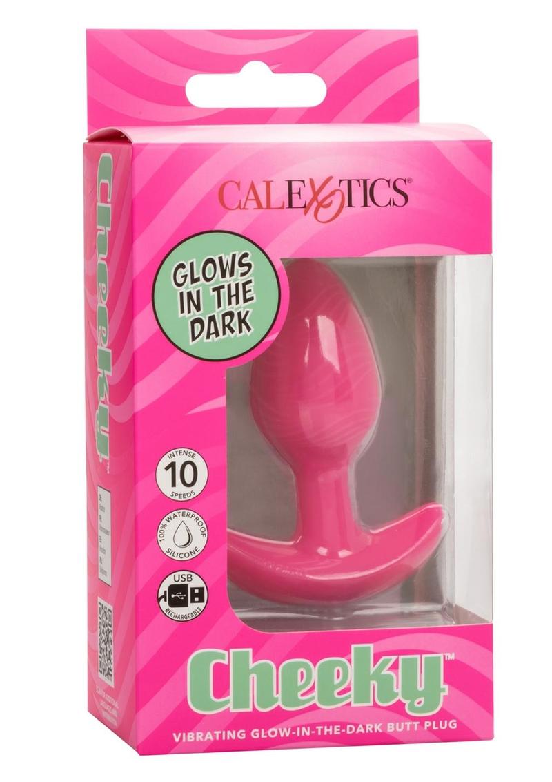 Cheeky Rechargeable Silicone Glow In The Dark Butt Plug