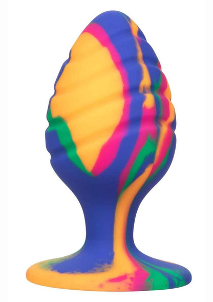 Cheeky Swirl Tie-Dye Silicone Plug - Multicolor - Large