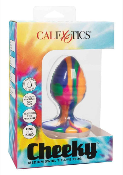 Cheeky Swirl Tie-Dye Silicone Plug - Multicolor - Medium