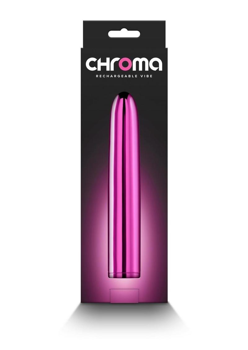 Chroma Classic Rechargeable Vibrator - Pink - 7in