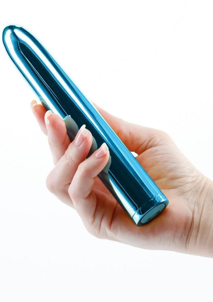 Chroma Classic Rechargeable Vibrator - Teal - 7in