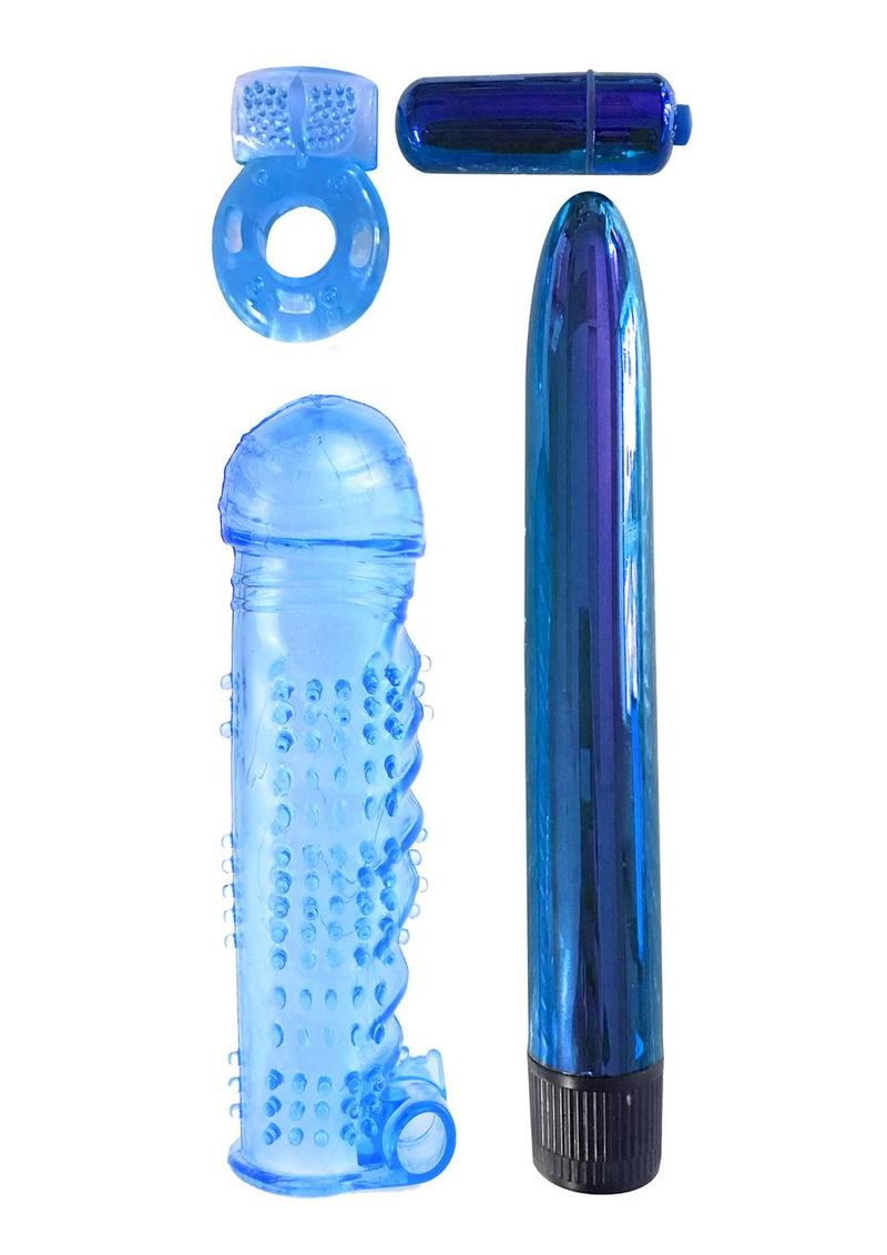 Classix Ultimate Pleasure Couple's - Blue - 4 Piece Kit