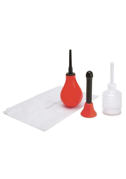 Cleanscene Anal Douche Set with Classic and Flared Base