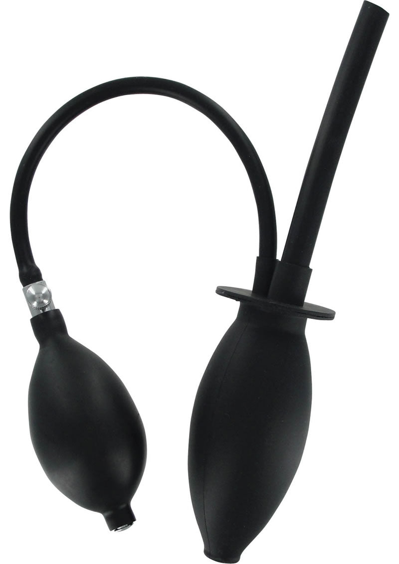 Cleanstream Inflatable Enema Plug - Black