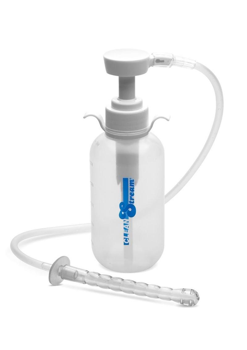 Cleanstream Pump Action Enema Bottle with Nozzle - Clear