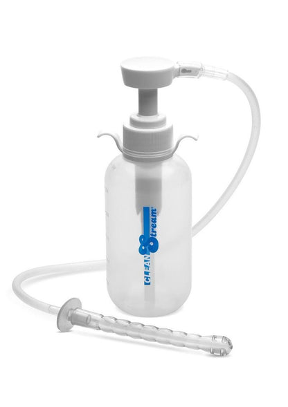 Cleanstream Pump Action Enema Bottle with Nozzle - Clear