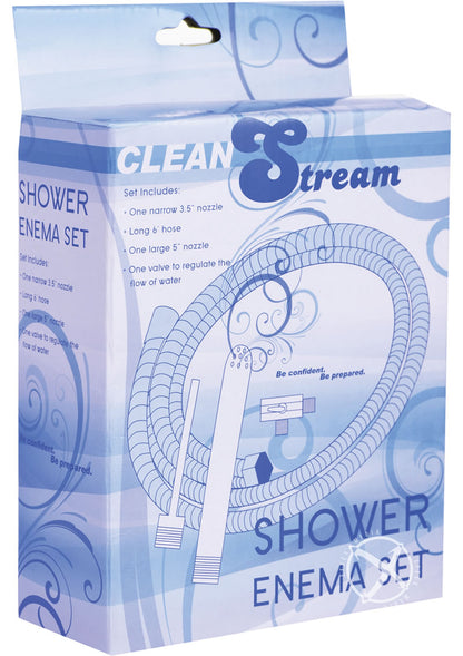 Cleanstream Shower Enema - Metal/Silver - Set