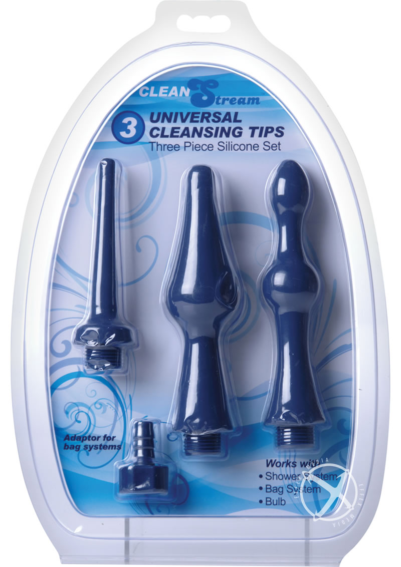 Cleanstream Universal 3 Piece Silicone Enema Attachment