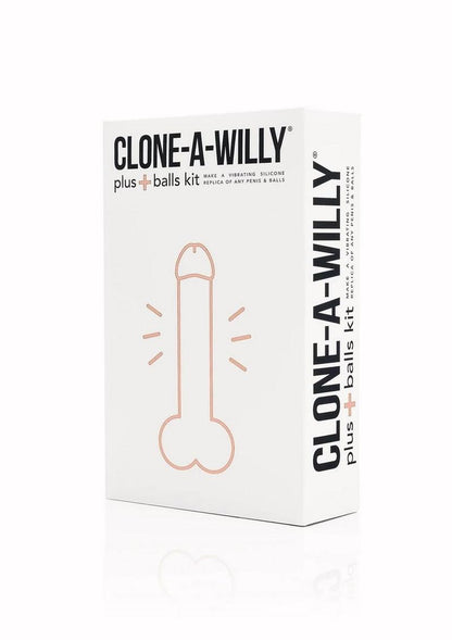 Clone-A-Willy Plus Balls Silicone Dildo Molding Kit with Bullet Vibrator and Remote Control - Vanilla