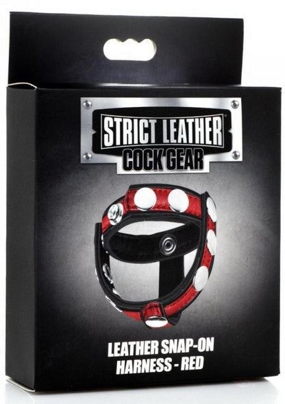 Cock Gear Leather Snap-On Harness