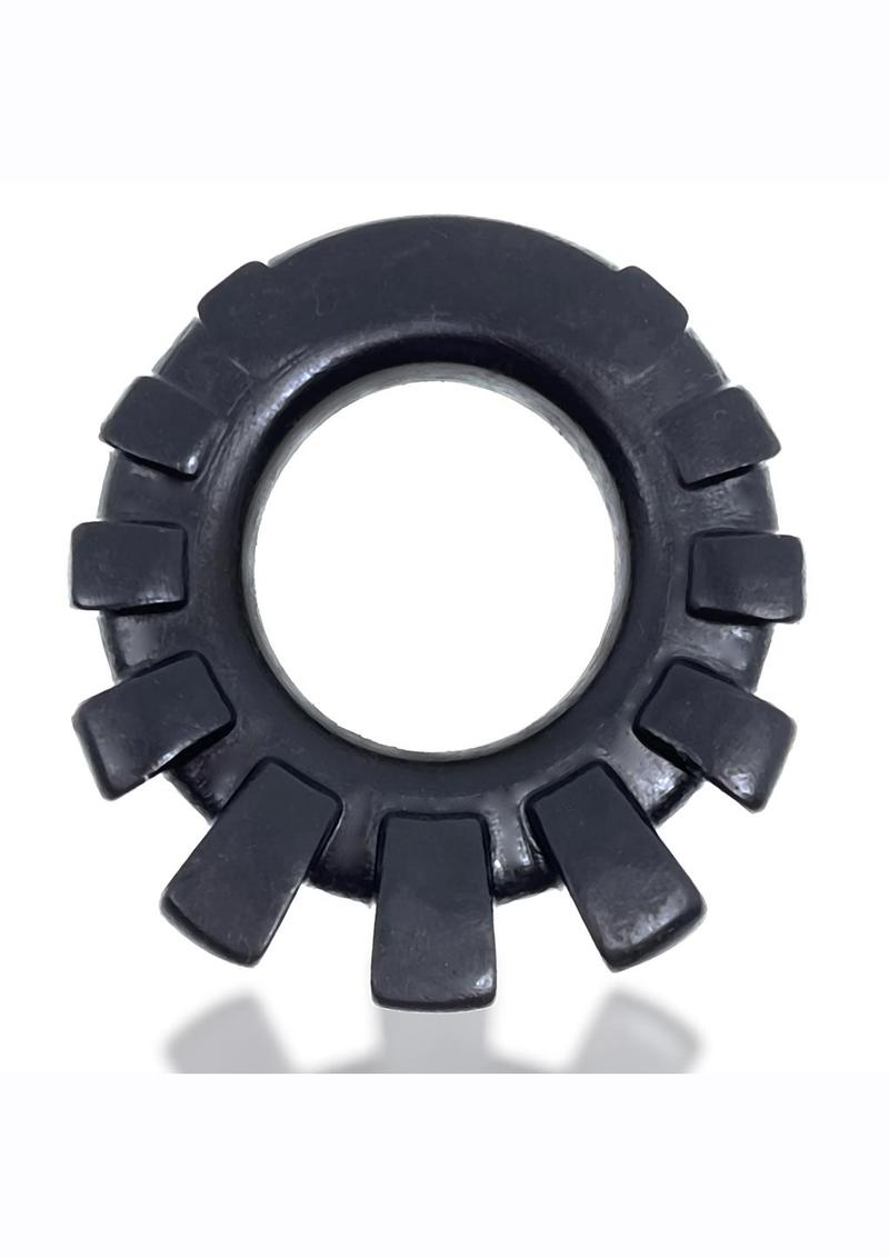 Cock Lug Lugged Cock Ring - Black