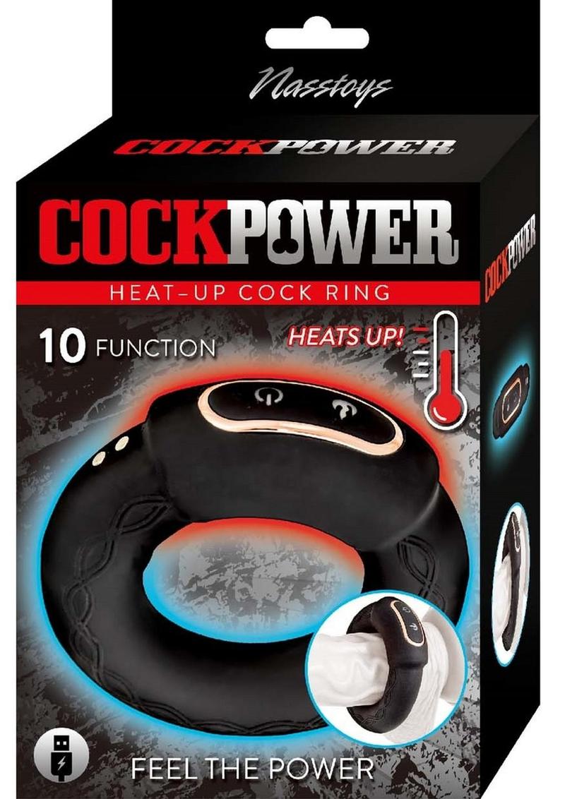 Cockpower Heat Up Rechargeable Silicone Cock Ring