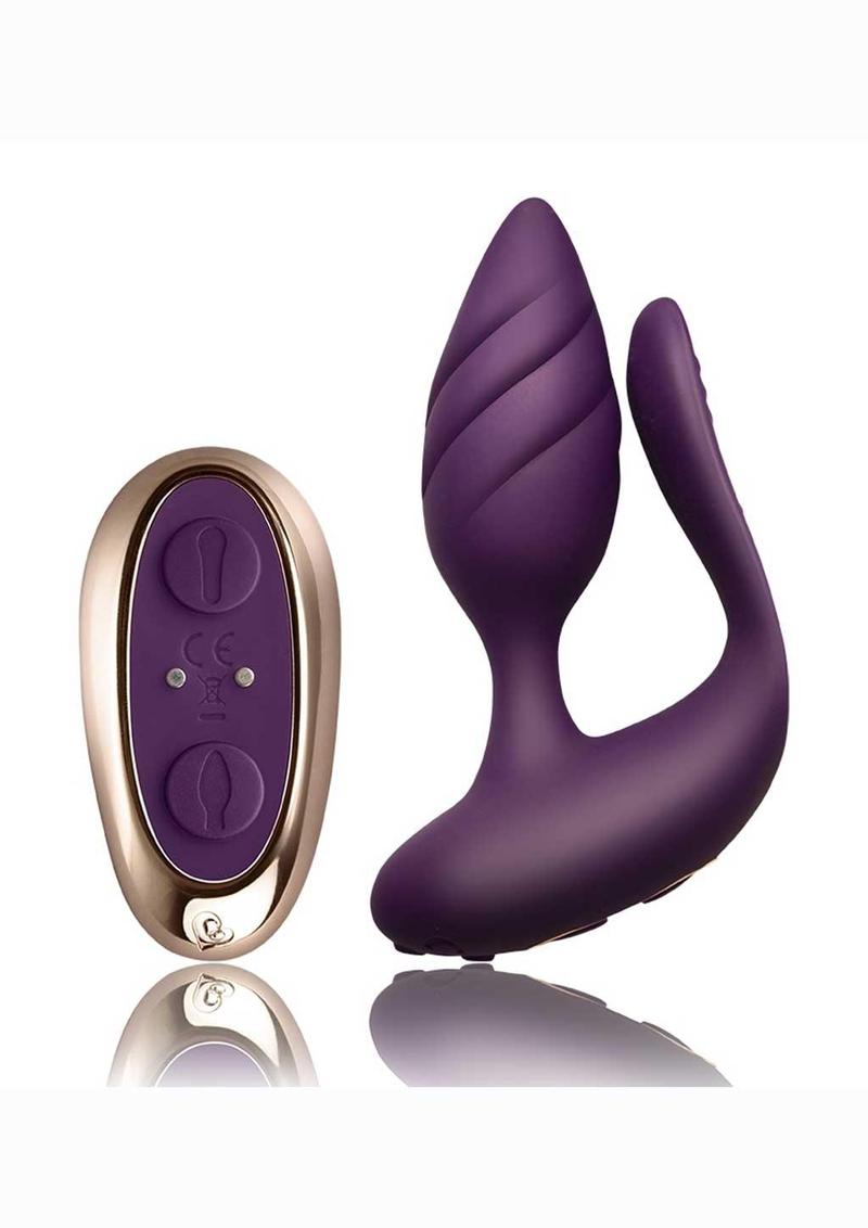 Cocktail Rechargeable Silicone Couples Vibrator with Remote Control