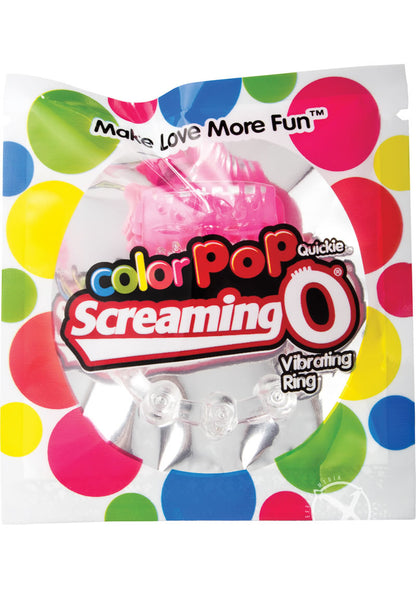 Color Pop Quickie Screaming O Vibrating Ring Silicone Cock Ring