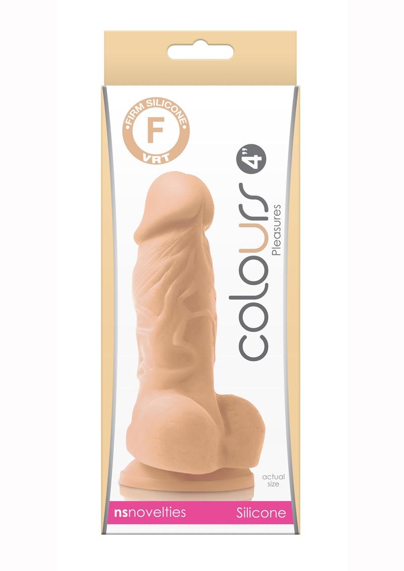 Colours Pleasures Silicone Dildo - Vanilla - 4in