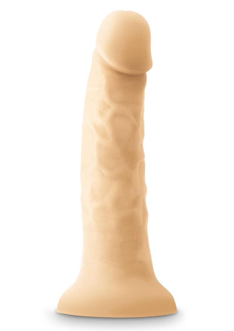 Colours Pleasures Silicone Vibrating Dildo - Vanilla - 7in