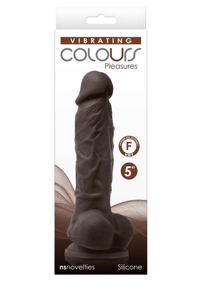 Colours Pleasures Silicone Vibrating Dildo with Balls